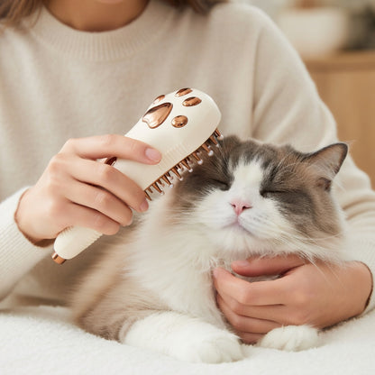 Pet Steam Grooming Brush for Gentle Coat Care