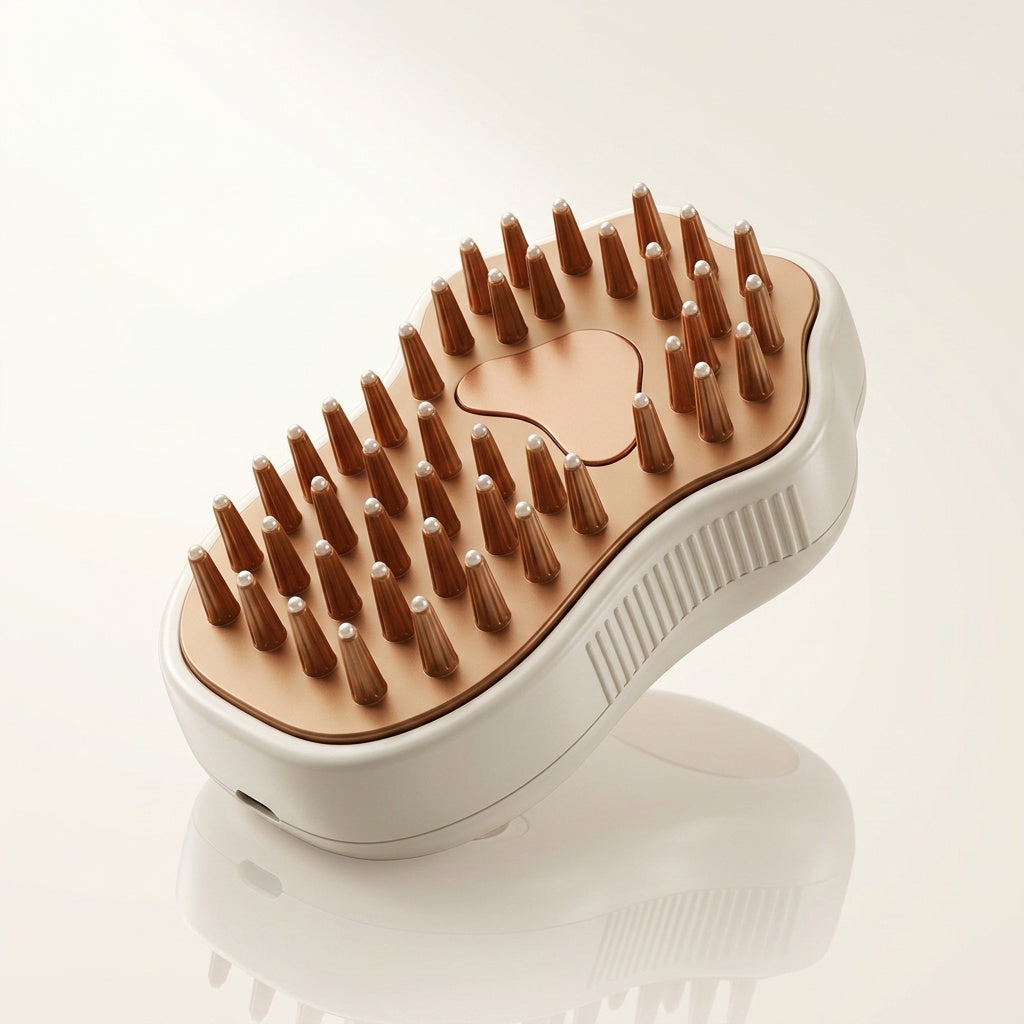 Pet Steam Grooming Brush for Gentle Coat Care